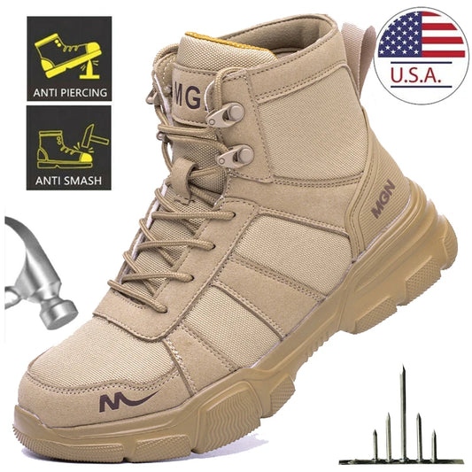 Safety Shoes Men Steel Toe Shoes
