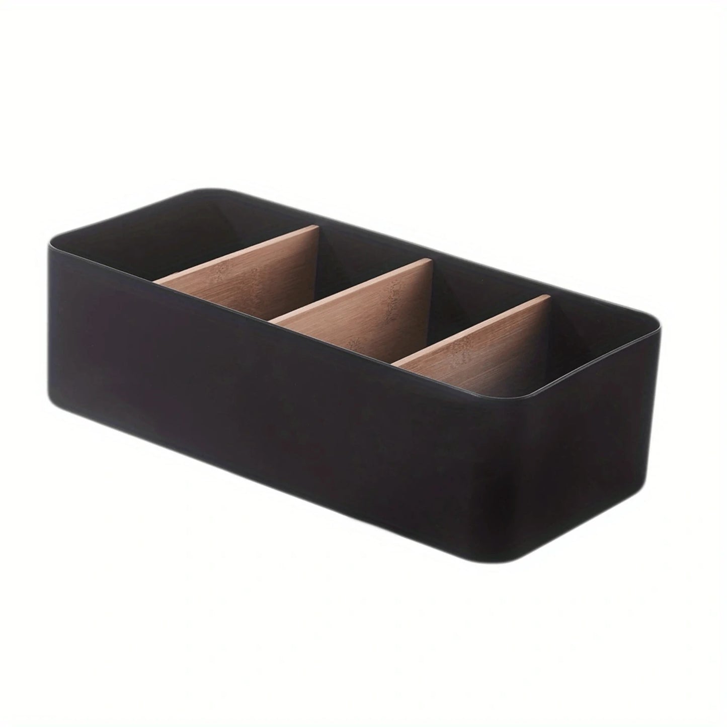 Bamboo And Wood Cosmetics Basket