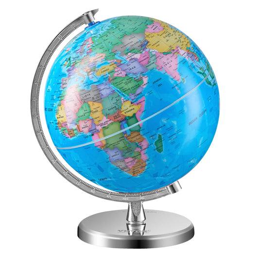 Rotating World Globe with Stand