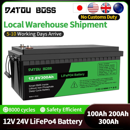 LiFePO4 12V Battery with BMS 8000Cycles