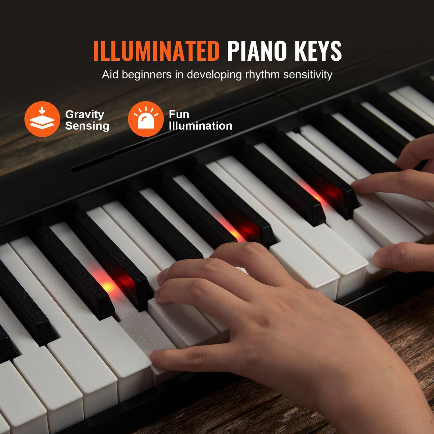 61 or 88 Key Folding Keyboard Piano