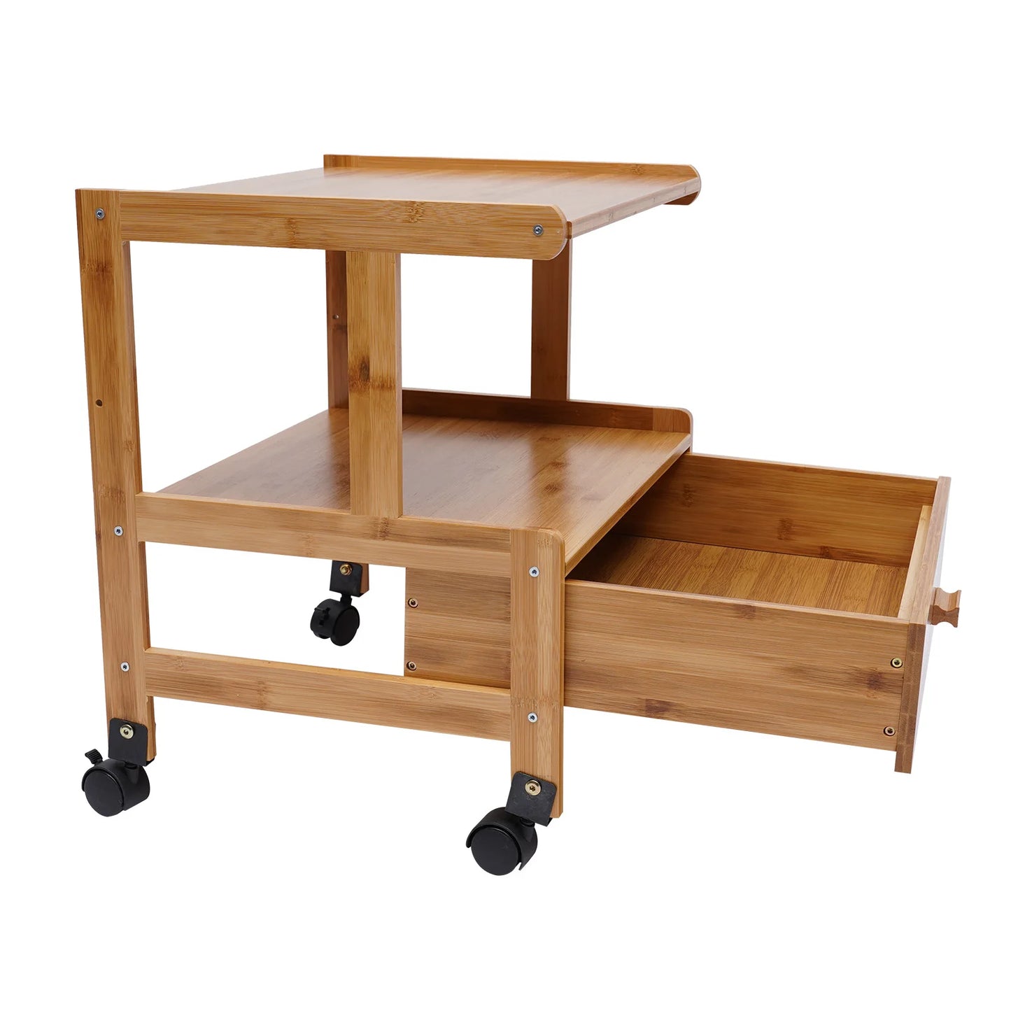 Mobile Printer Stand Holder with Storage Shelf