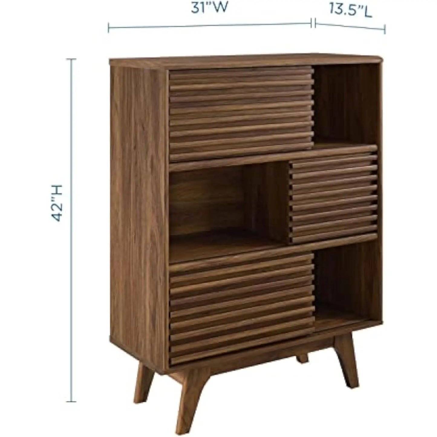 Three Tier Display Storage Cabinet