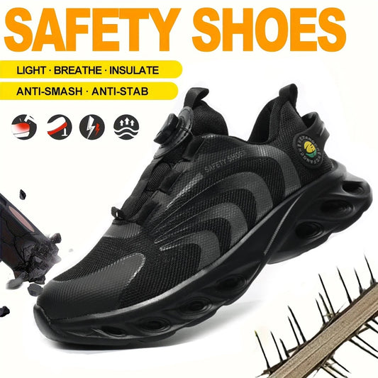 Safety shoes, lace-free, lightweight