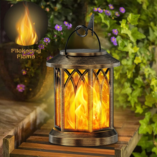 2 Pk Outdoor Solar Hanging Lights