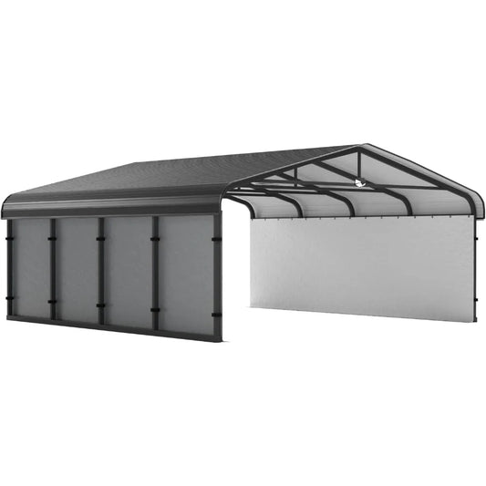 Metal Carport Canopy, Galvanized Steel Roof