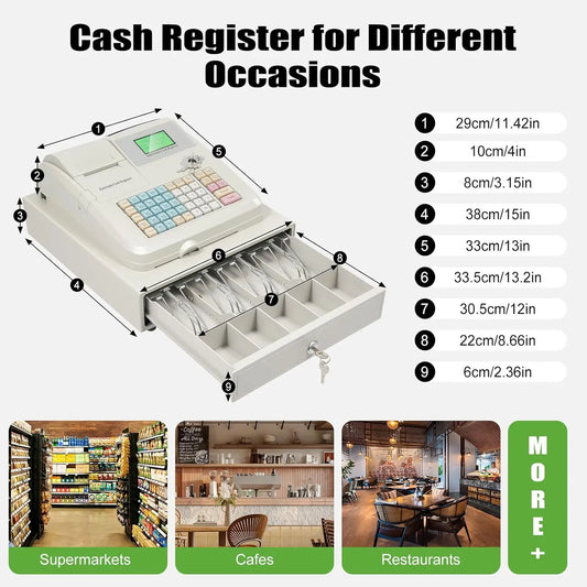48 Keys Electronic Cash Register