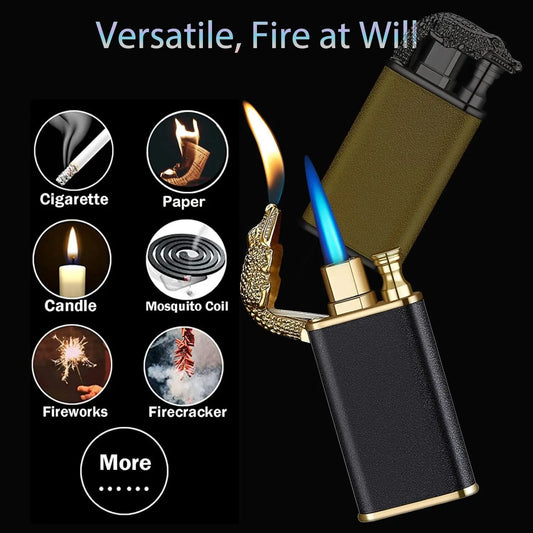 Windproof Jet Torch Lighter Refillable Butane
