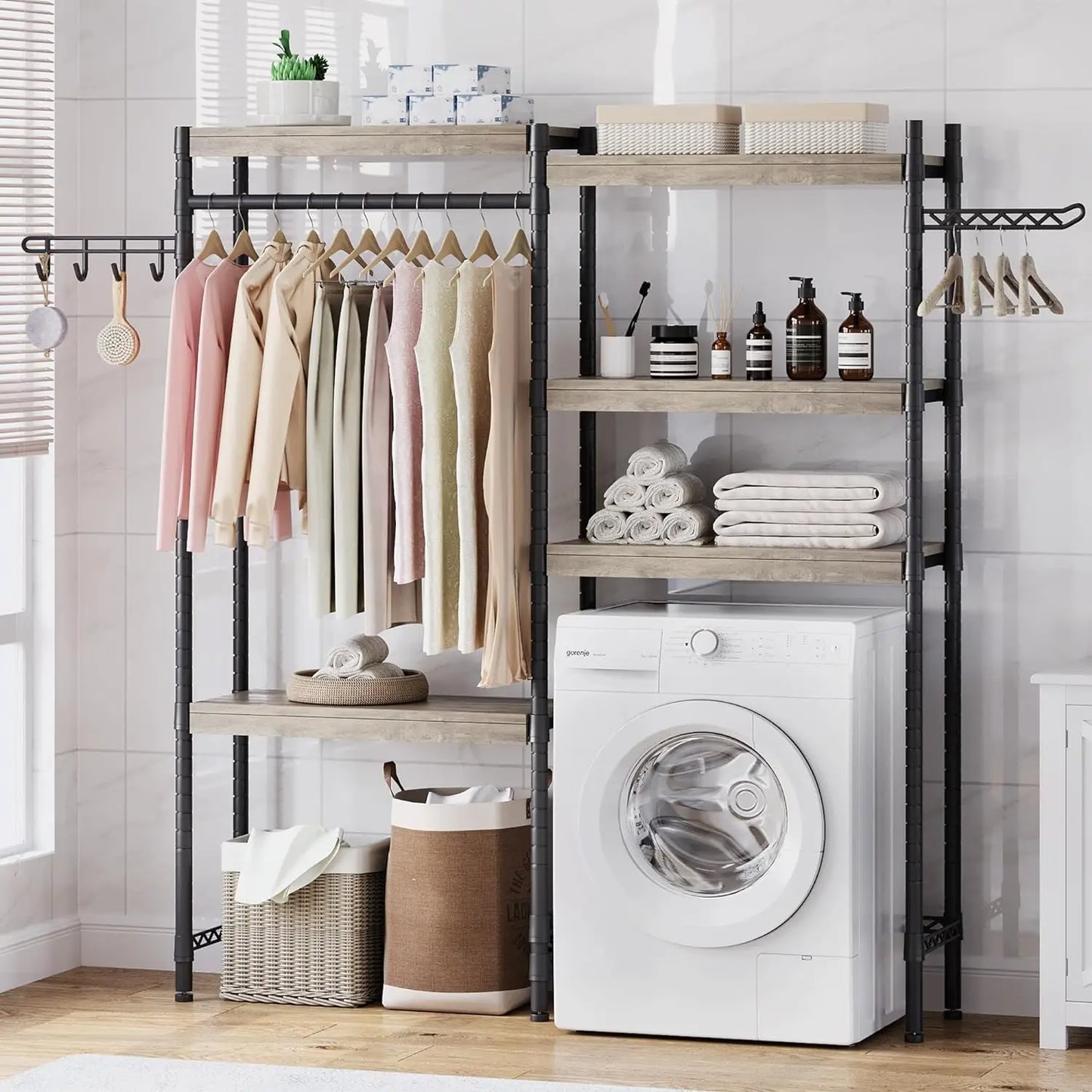 5-Tier Washer and Dryer Storage Shelf