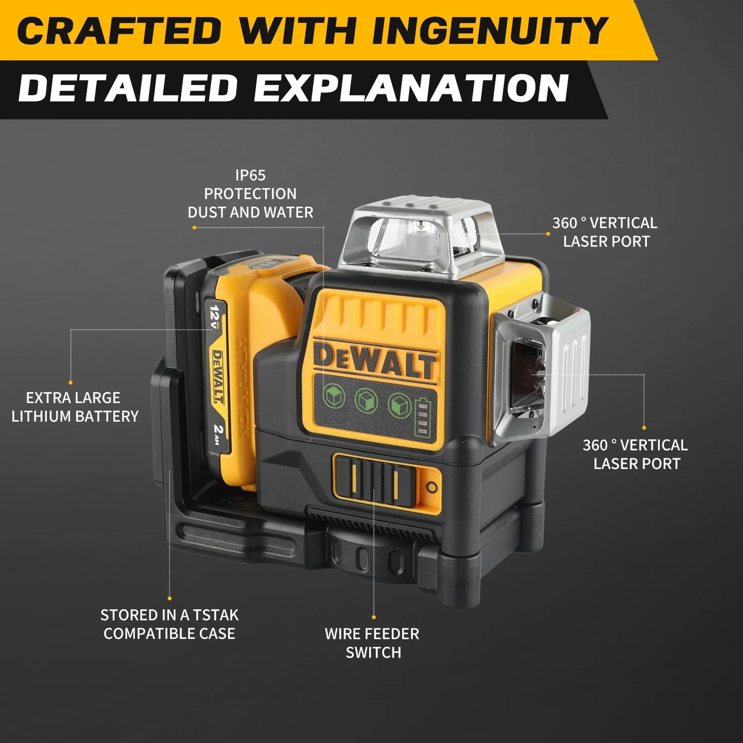 Dewalt 12V Laser 360 Level Tool