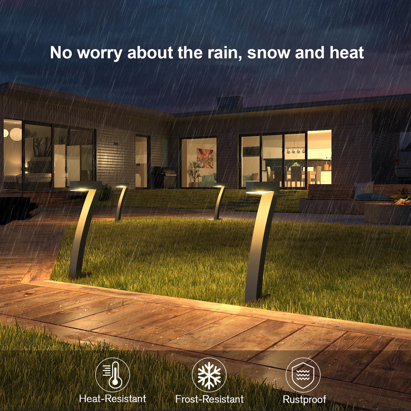 Bright Solar Outdoor Pathway Lights