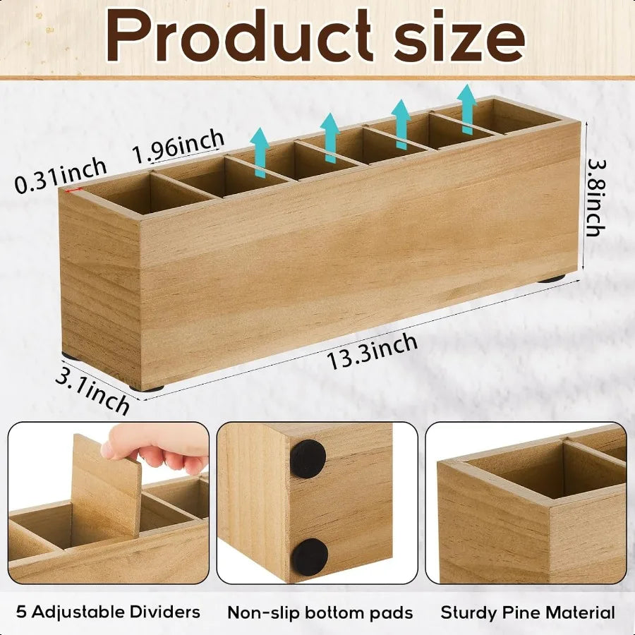 Wood Office Desk Organizer