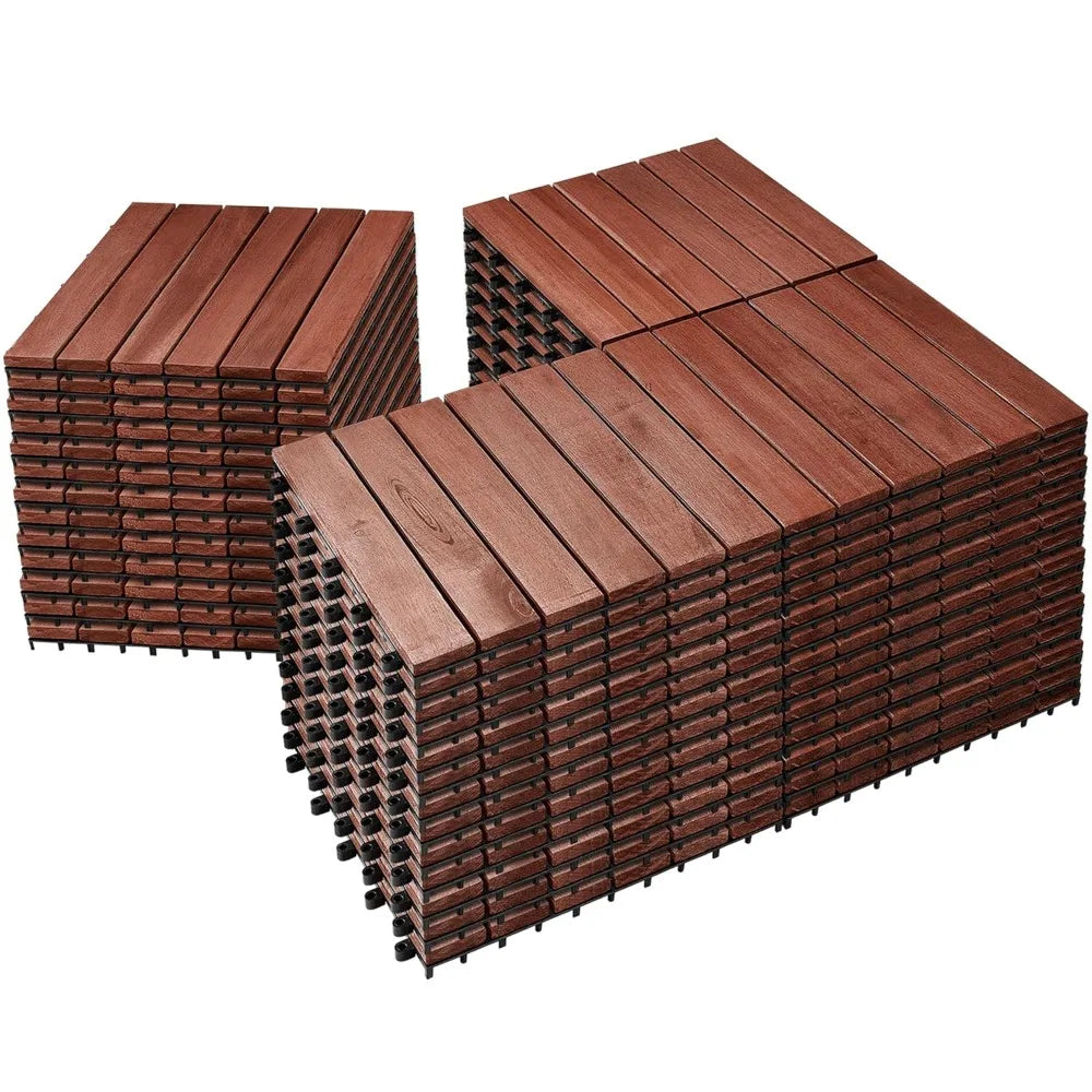 12" x 12" Waterproof Indoor Outdoor Patio Decking