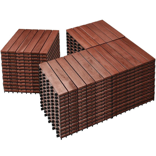 12" x 12" Waterproof Indoor Outdoor Patio Decking