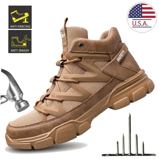 Safety Shoes Men Composite Toe Work Shoes
