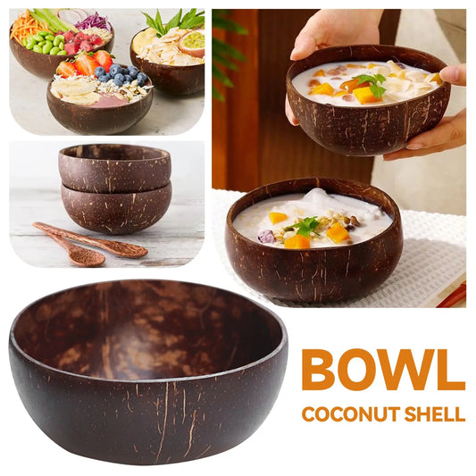 Natural Coconut Wooden Bowl
