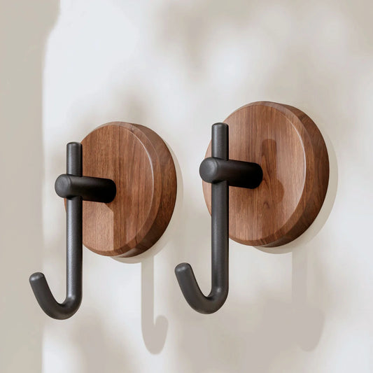 Adhesive Wood Wall Hooks