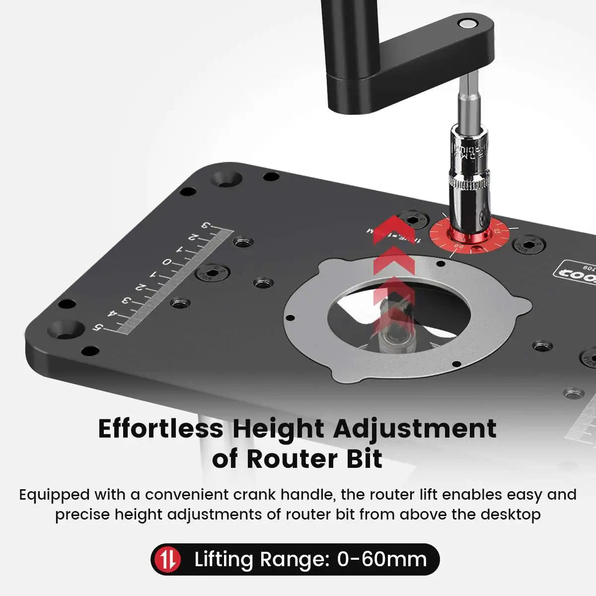 Wood Router Table Set Up Lift