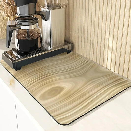 Wood Grain Mud Table Mat