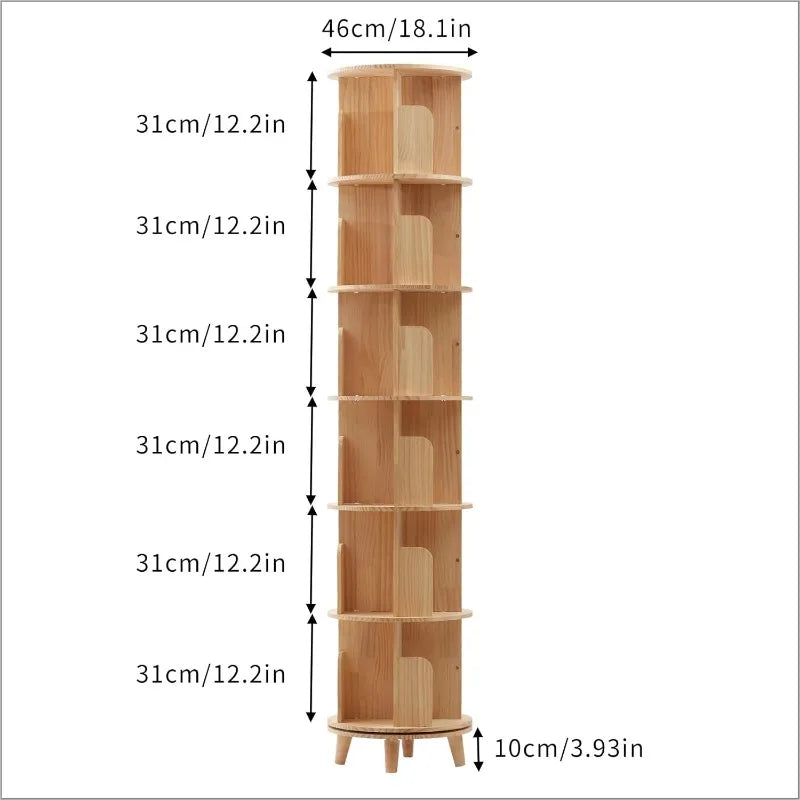 Rotating Bookshelf with Legs