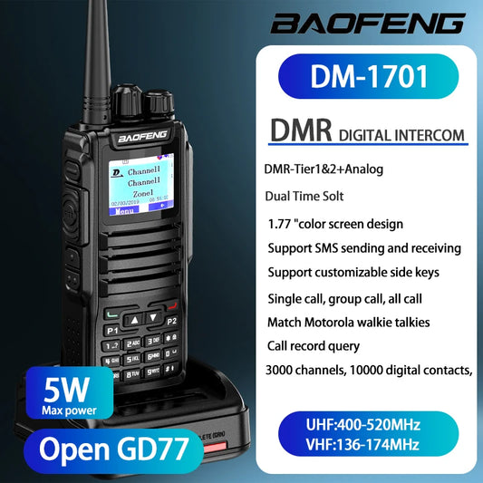 Dual Mode Analog and Digital Walkie Talkie