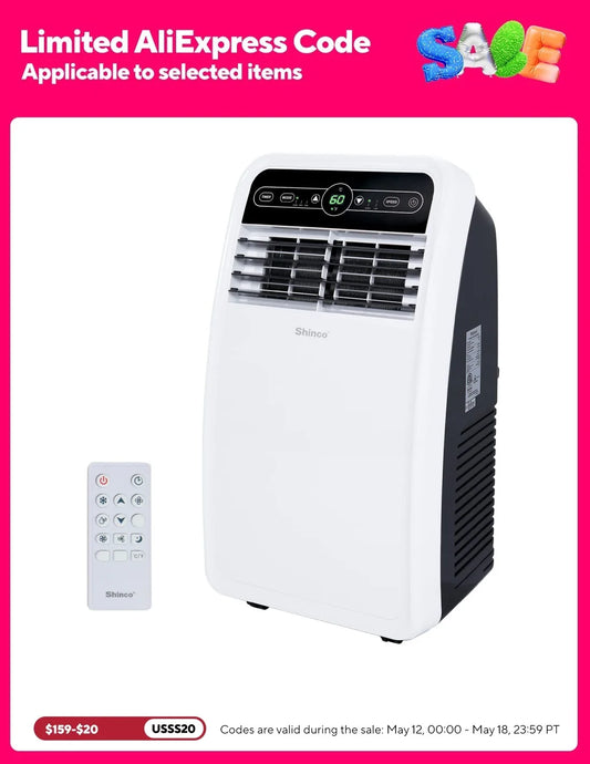 8K BTU Portable AC Unit with Dehumidifier